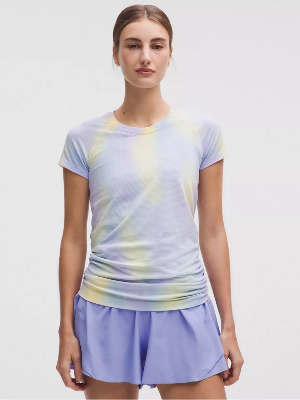 NWT Lululemon Swiftly Tech Short Sleeve Shirt Psychedelic Lavender Tie-Dye 4 New